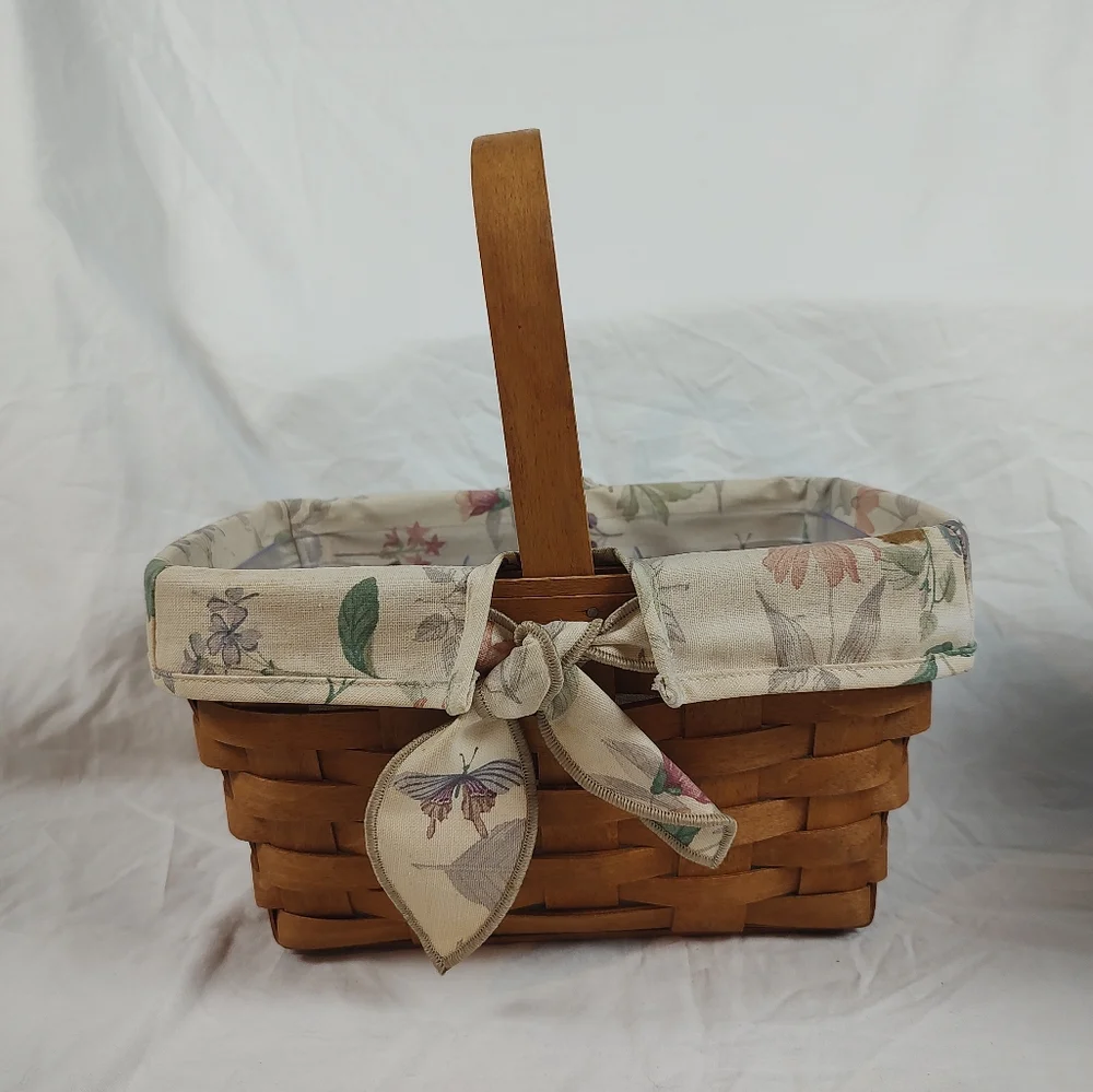 Longaberger 1992 Spring Basket Botanical Fields Liner Divided Plastic Protector - Picture 2 of 12